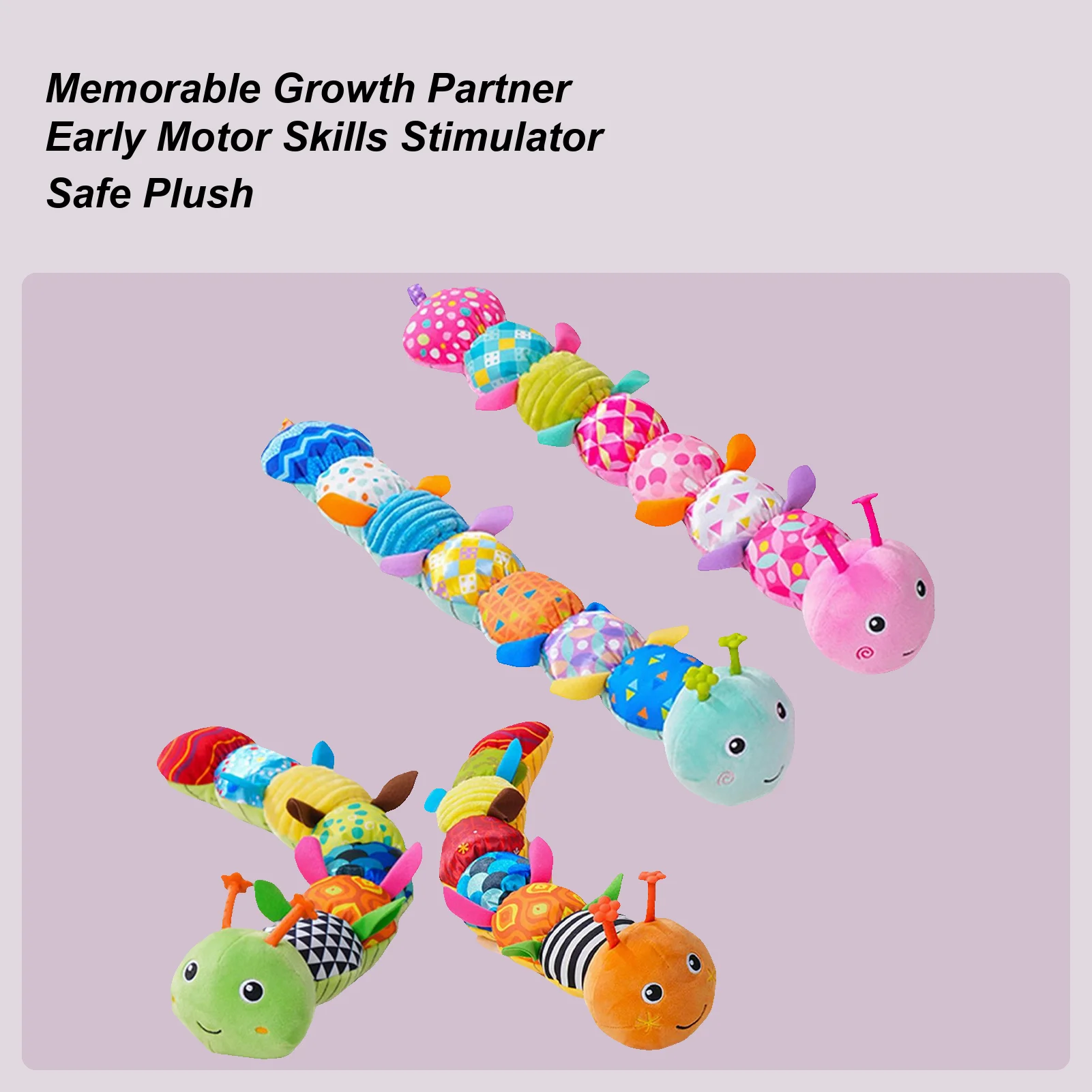 Plush Teether Toy Cute Teething Doll Calming Sensory Toys For Boy Girl Child Parent Travel Nursery Crib Bedroom Stroller