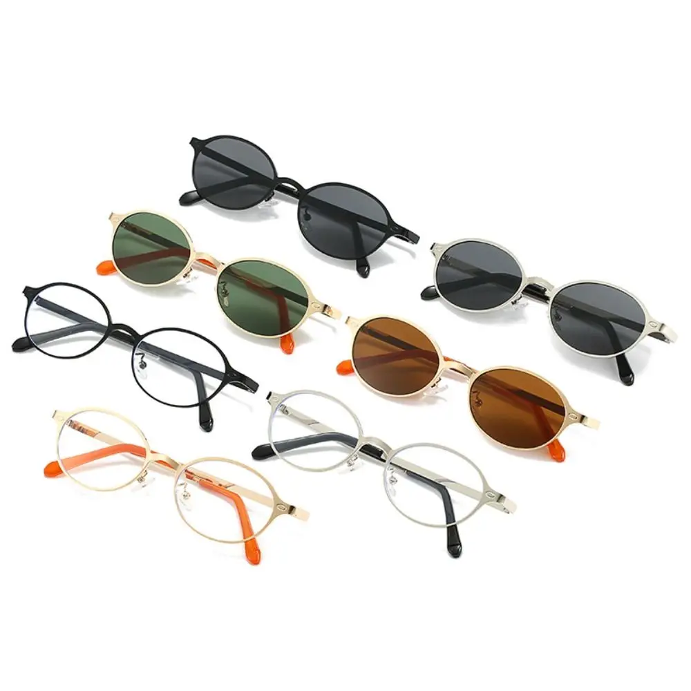 

Fashion New Oval Sun Glasses Retro Small Frame Oval Eyeglasses Travel UV400 Shades Glasses Summer