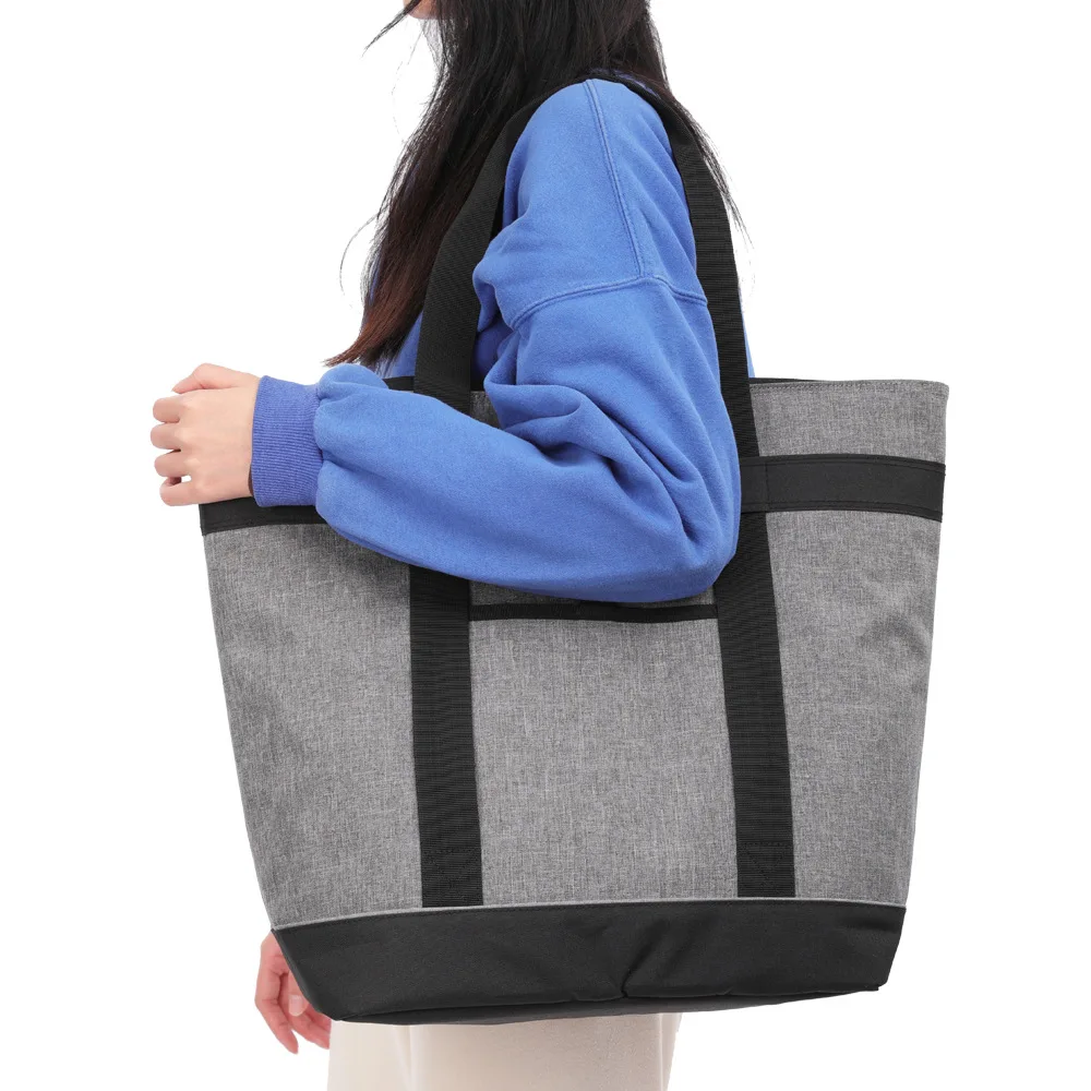 

Прочная сумка для обедов из ткани Оксфорд, вместительная, с двухслойной изоляцией из алюминиевой фольги, легкая походная сумка для активного отдыха.