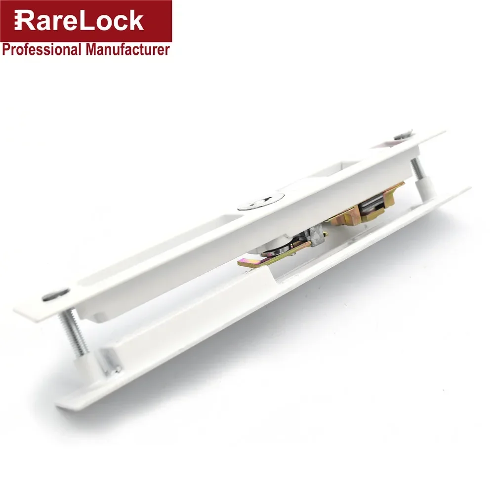 White Sliding Door Lock Green Red Indicator Label with Brass Keys for Bathroom Women Bag Shop Door Rarelock MMS227 G