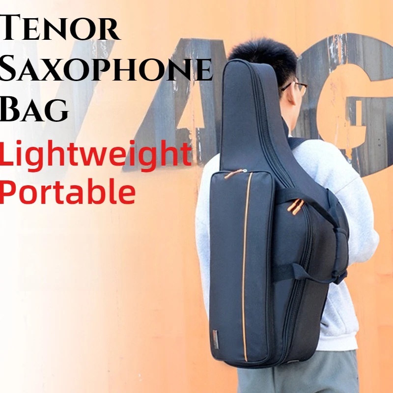 

Oxford Cloth Tenor Saxophone Bag Waterproof Thickened Shoulders Portable Tenor Saxophone Backpack Musical Instrument Accessories