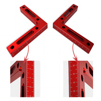 L-Shaped 90 Degrees Auxiliary Fixture for Splicing Board Positioning and Fixed Clip in Carpenter's Square Ruler Woodworking Tool