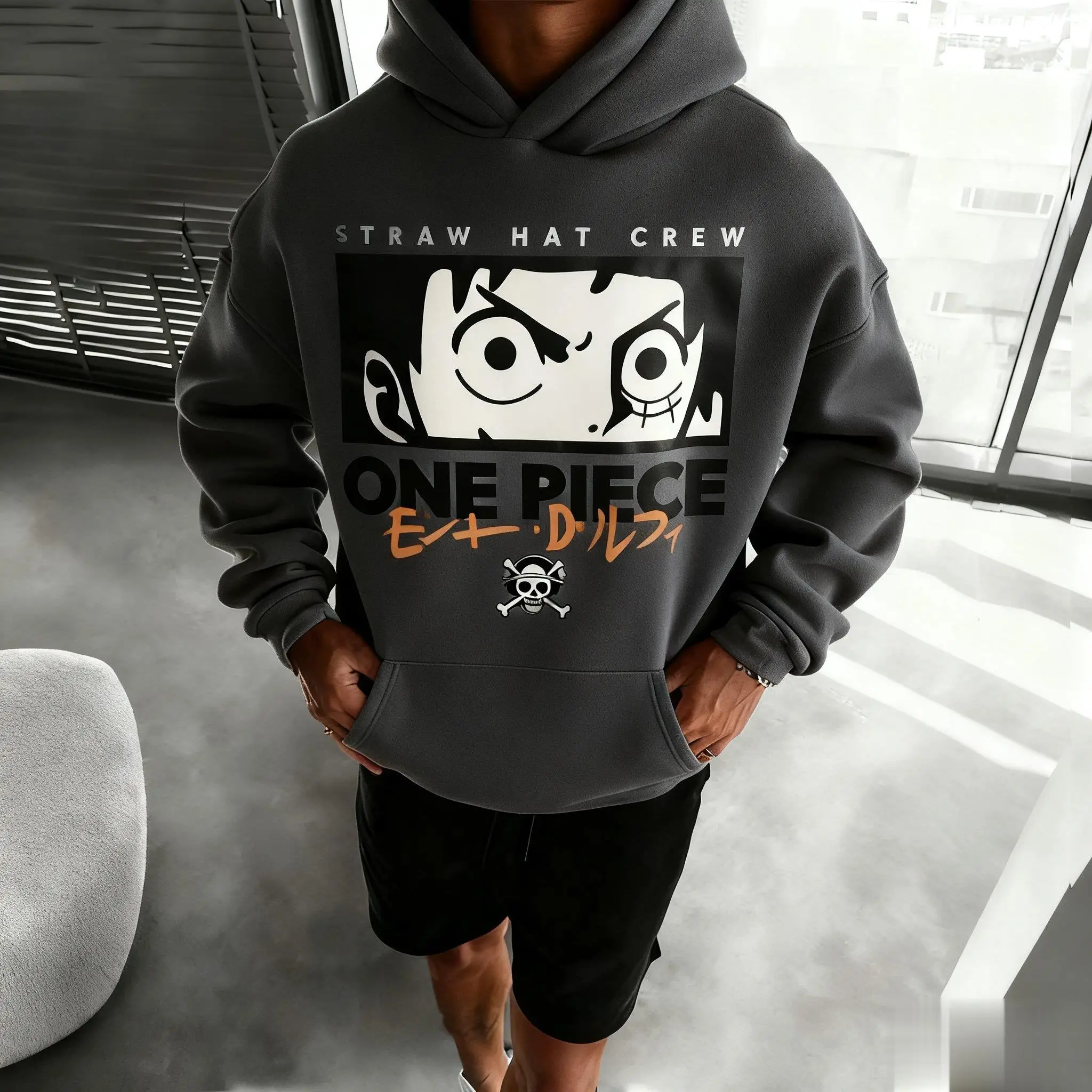 Een Stuk Luffy Hoodie Mannen Vrouwen Nieuwe Herfst Winter Trend Anime Print Sweatshirt Unisex Casual Streetwear Cosplay Trui Jas
