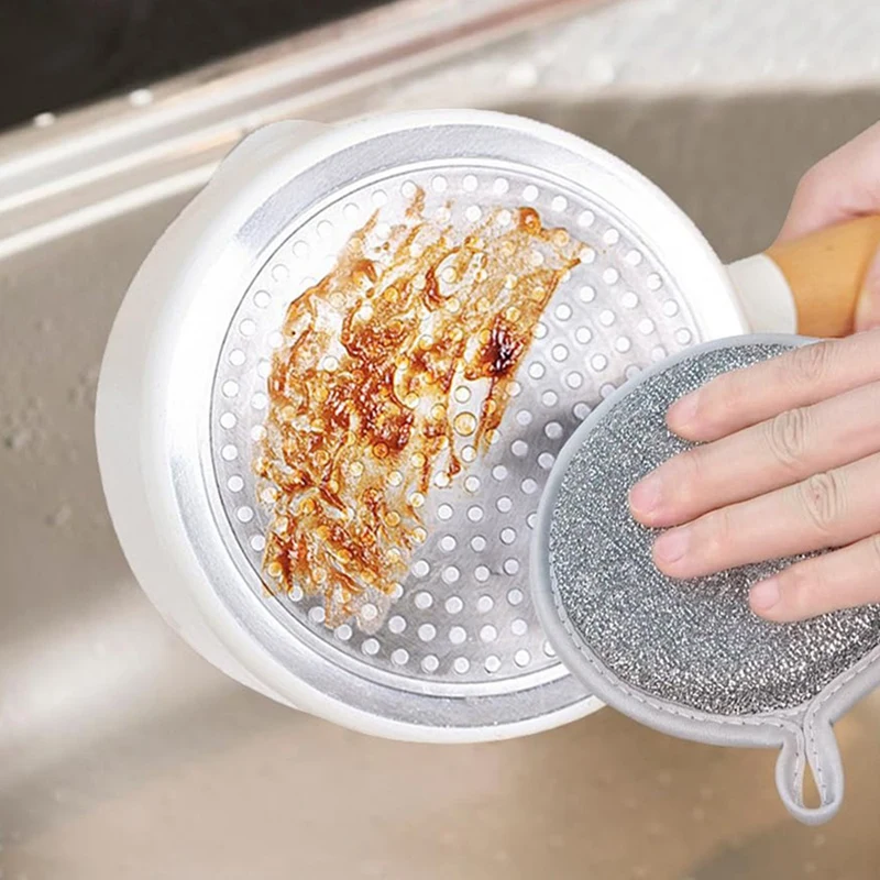 Multipurpose Wire Dish Washing Rags, 2024, The Latest Multi-Purpose Wire Tableware Cover, Is Used For Wet And Dry