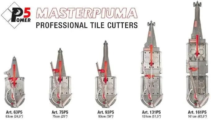 Montolit Masterpiuma 161P5 Power 5 Ergonomic Manual Tile Cutter 63.5