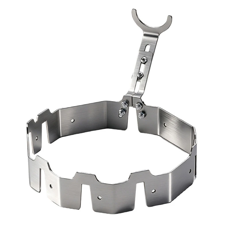 Gas Stove Support Rings, Rustproof Steel Gather Hood, Cookware Rest Rings, Metal Pot Support for Everyday Home Y5GB