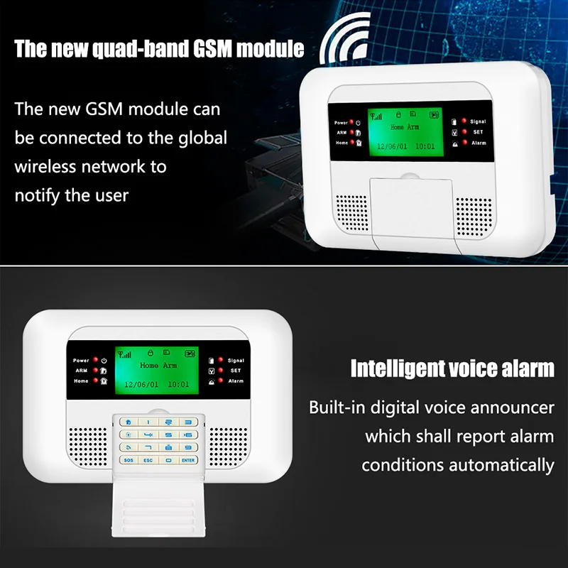 KERUI GSM Security Alarm System Works With Home Burglar Motion Detector Door Window Sensor