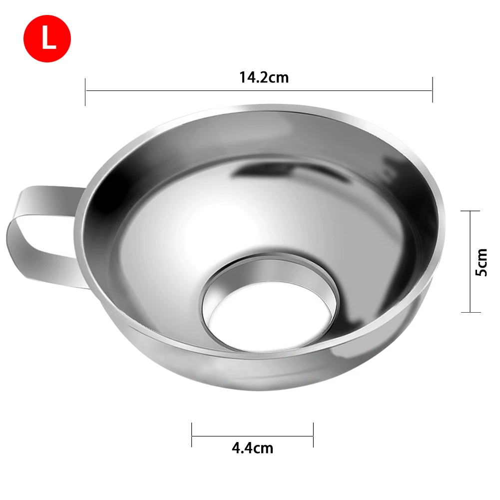 

Canning Funnel | Food Grade Stainless Steel Canning Funnels | Wide Mouth Funnels for Kitchen Use, Ca