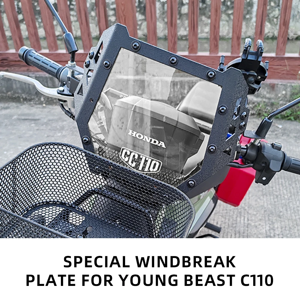 

Motorcycle front windshield, compatible with Honda Cross Cub CC110 2022 and above JA60 windshield (transparent)