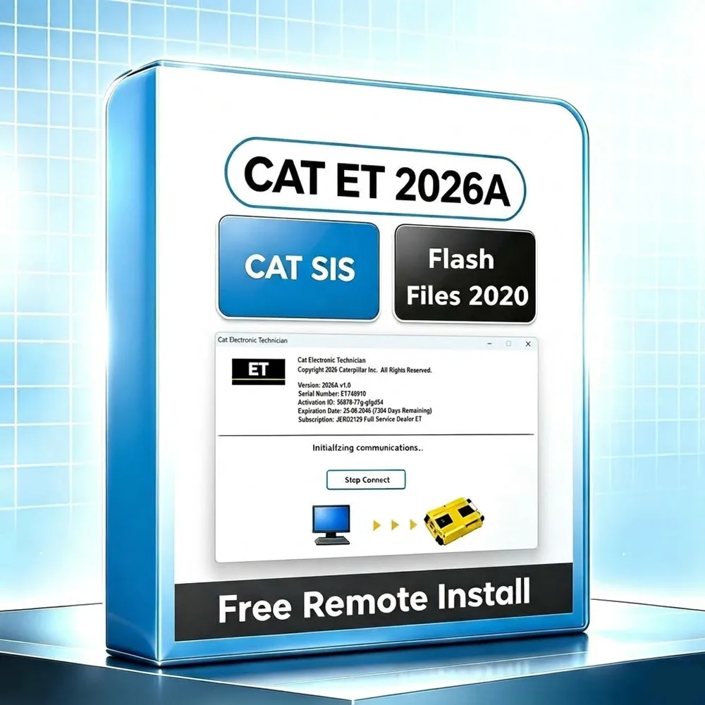 for Red Caterpillar CAT ET 2026A +CAT SIS 2021.1 Service Information System+ CAT Flash files 2020+ Factory Password Generator