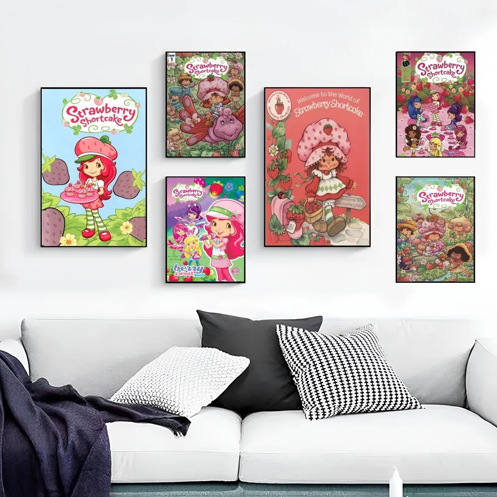 S-Strawberry Shortcake Cartoon Good Quality Prints and Posters HD Quality Poster Wall Art Painting Study Home Decor