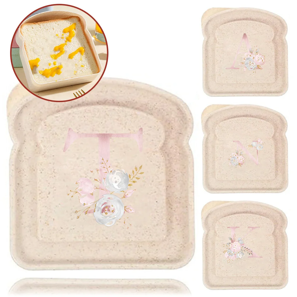 Multi-scene Toast Shaped Food Box Reusable Sandwich Bento Case for Kitchen, Office, Camping