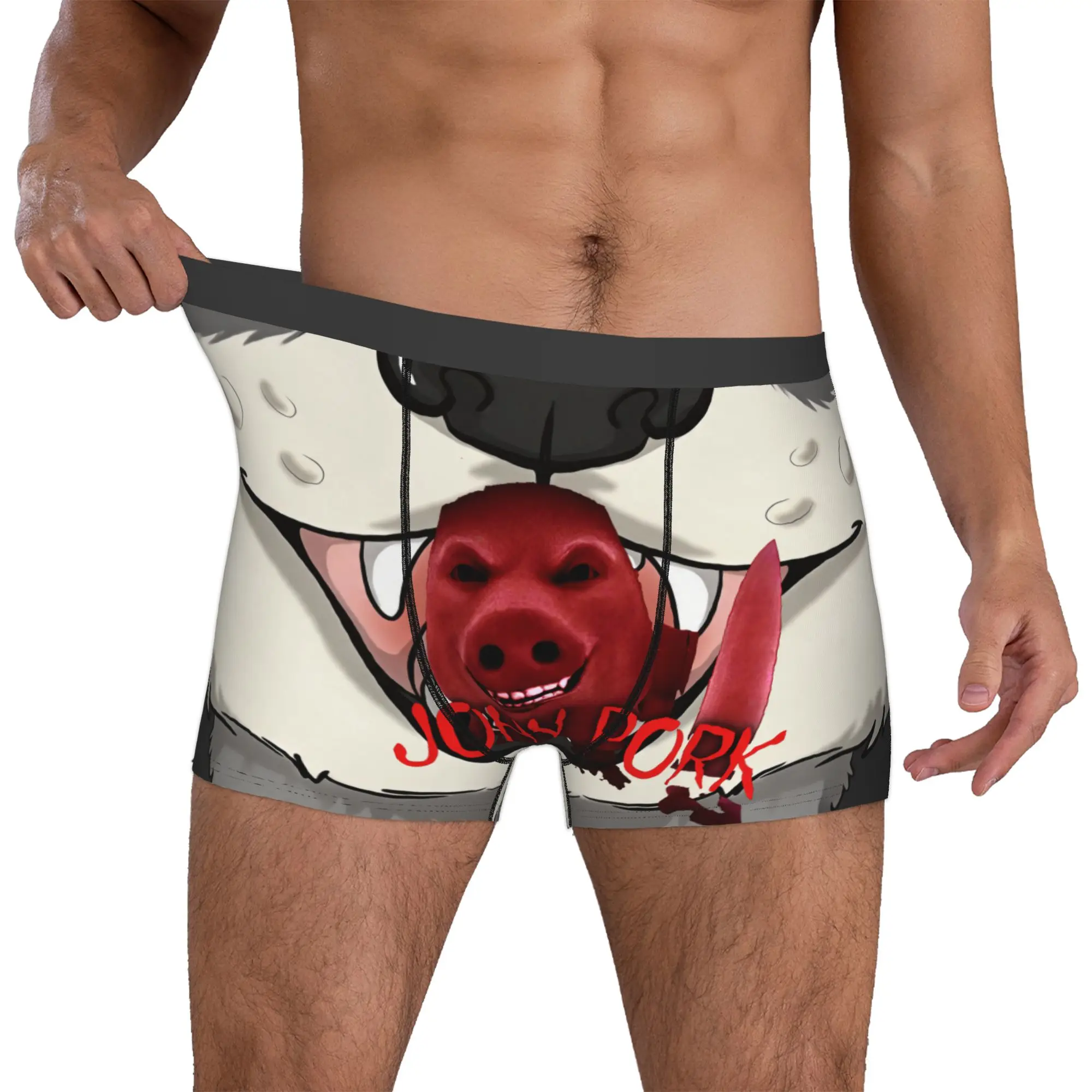 

Custom John Pork Is Calling Boxers Shorts Mens Dog Maw Briefs Underwear Cool Underpants