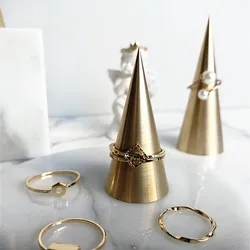 Metal Ring Holder Display Stand Rings Photography Props Ring Jewelry Display Rack Decoration Clip Stand