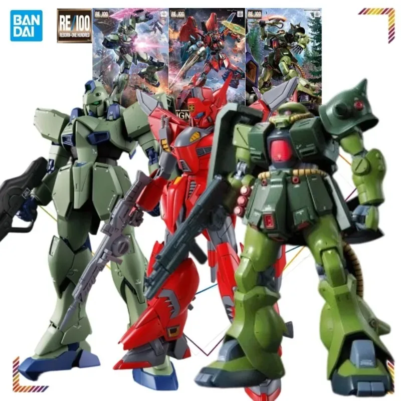 

BANDAI RE/100 LM111E02 Gun EZ Action Figures XM-07G Vigna Zirah Mobile Suit Gundam MS-06FZ Zaku II Kai Anime Model Kit