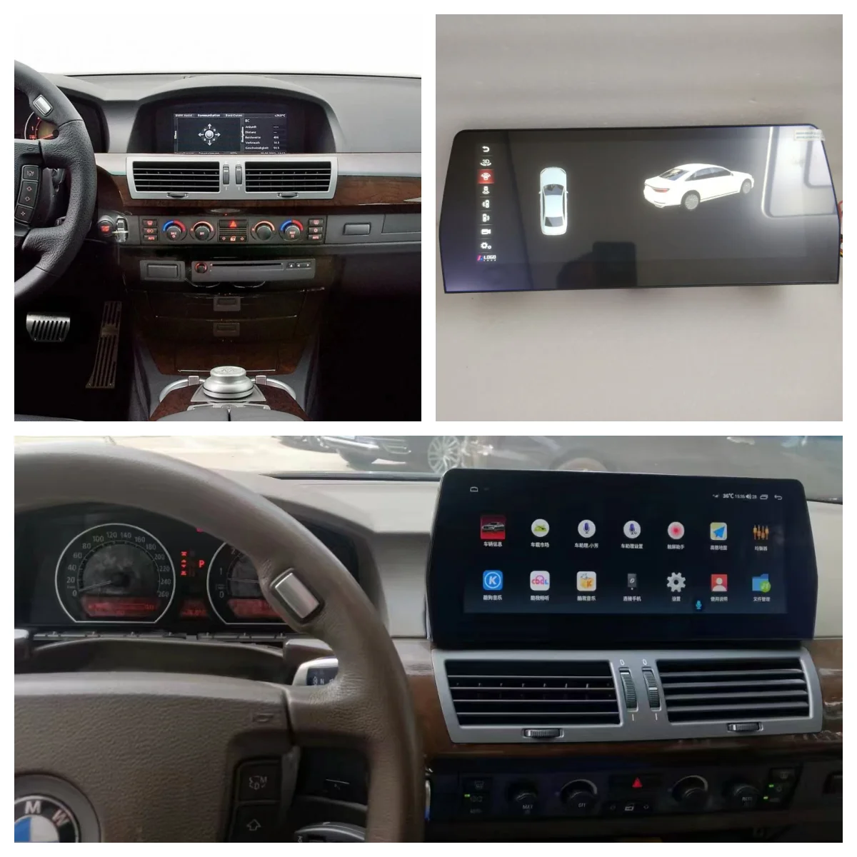 

12.3 Inch Wireless Android 14 AUTO Carplay Car Radio GPS For BMW 7 Series E65 E66 2005-2009 Central Multimedia Video Head Unit