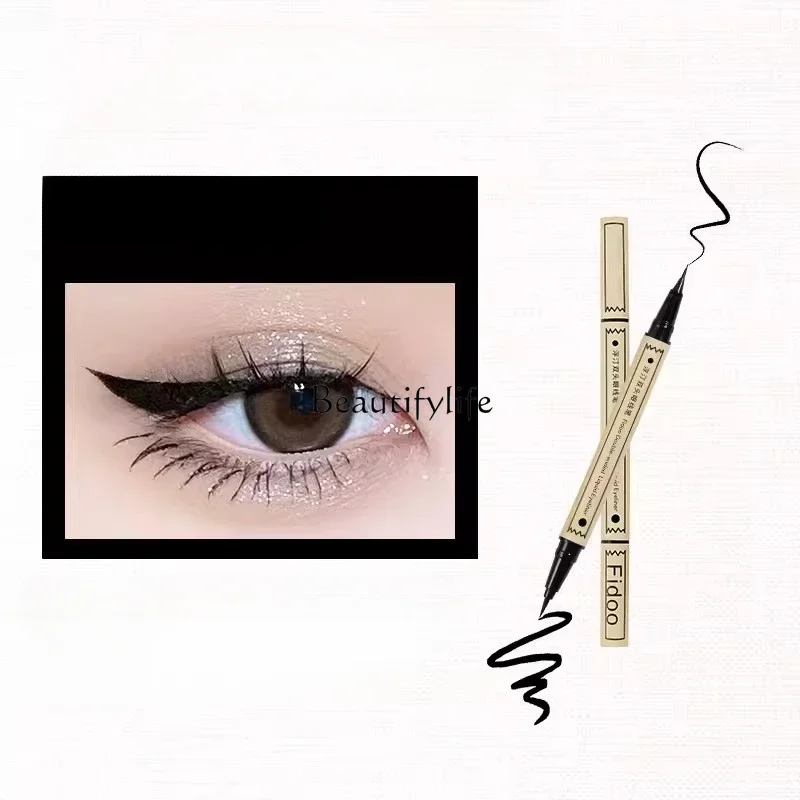 Double-Headed Eyeliner Waterproof Not Smudge Double-Headed Eye Shadow Pen Makeup Eyebrow Pencil