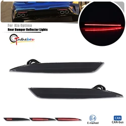 Red LED Rear Bumper Reflector Tail/Brake Lights Rear Fog Lights & Dynamic Blinker Turn Signal For KIA Optima K5 2016 2017 2018