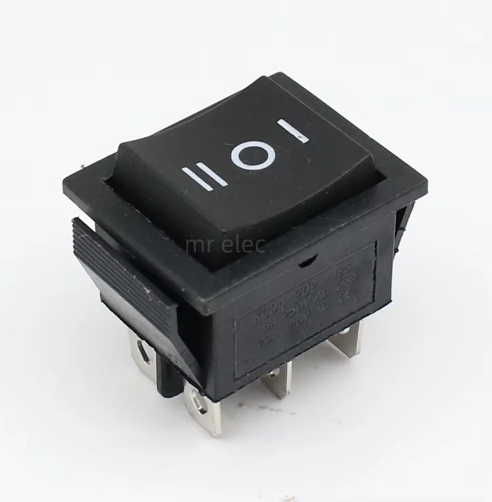 10PCS 6Pin 3Gears double throw forward reverse six leg threespeed power supply ship switch children electric car motorcycle KCD4