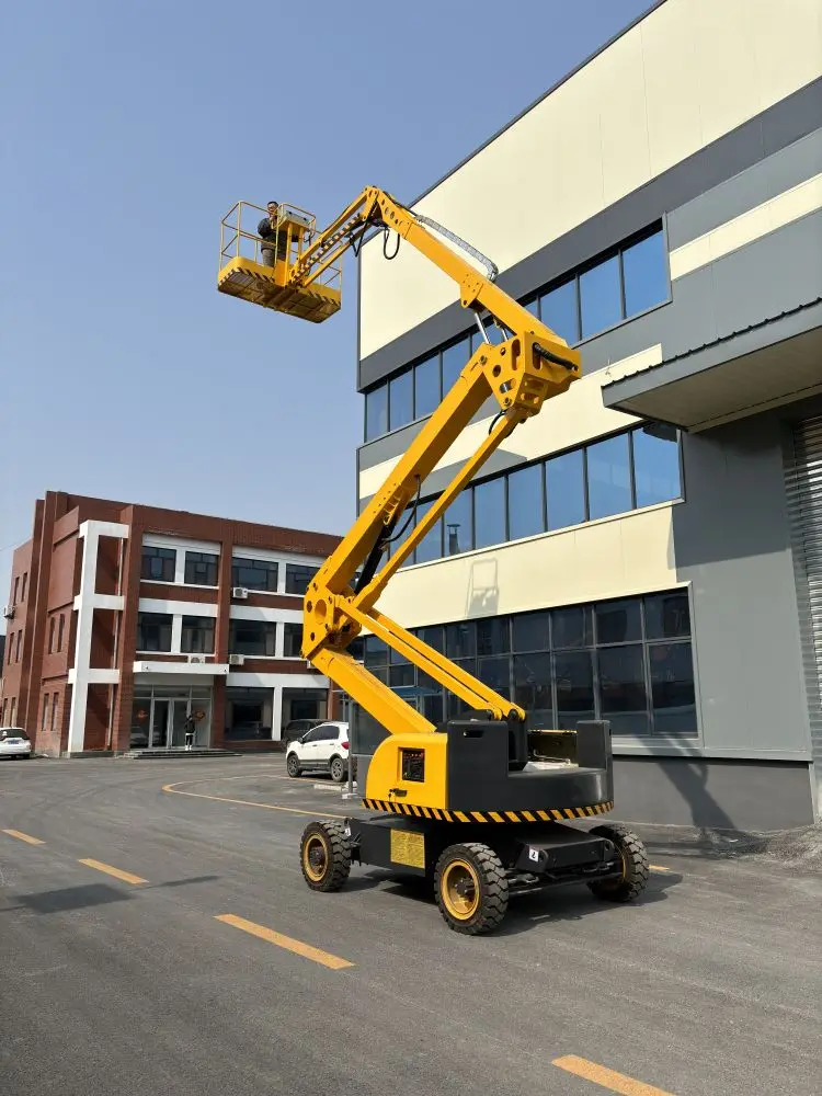 Customized  Self-Propelled Electric Boom Lift 12m-20m Meter Articulated Boom Lift with Telescopic Cable Sling