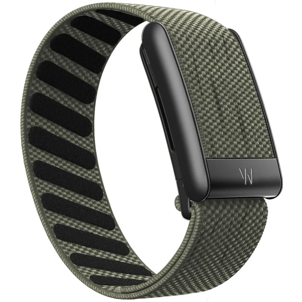 Passend für Whoop 5.0 Mg Armband mit W-Logo Leder Nylon Gewebtes Elastisches Whoop Sport-Ersatzarmband Gold Silber Metall