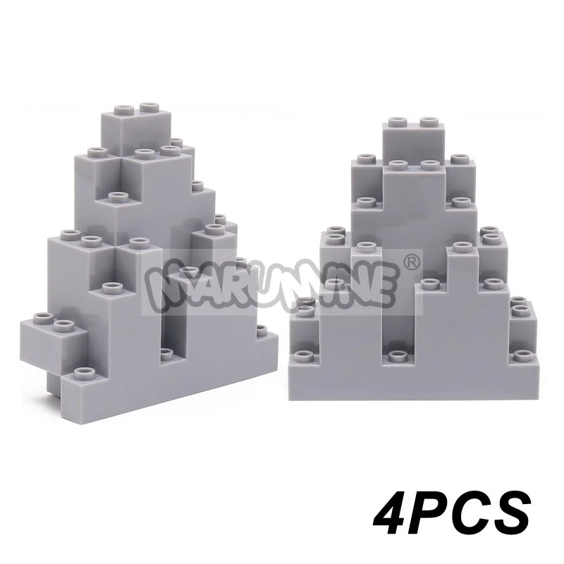 MARUMINE MOC Blöcke Bergsteinstein Dschungelgarten Bausteine DIY Teile Zubehör Kompatibel mit 6083 47847 6082 23996