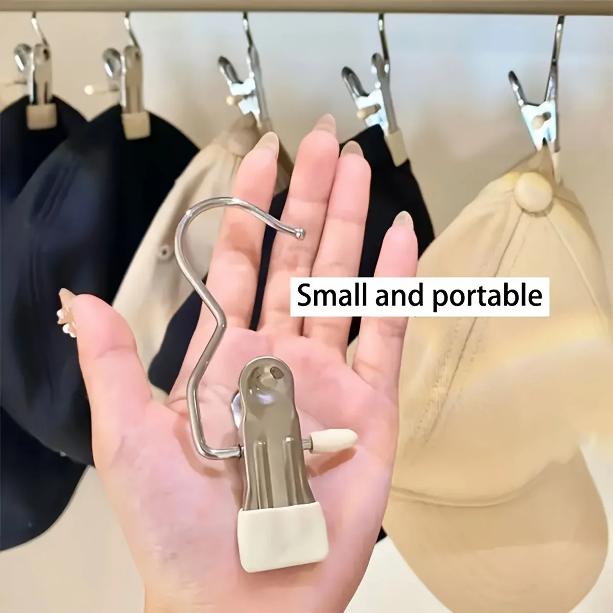 Multifunctional Portable Metal Hook Clip Storage Organizer Wardrobe Closet Neatness Hat Boot Shoe Pant Hanger view 6