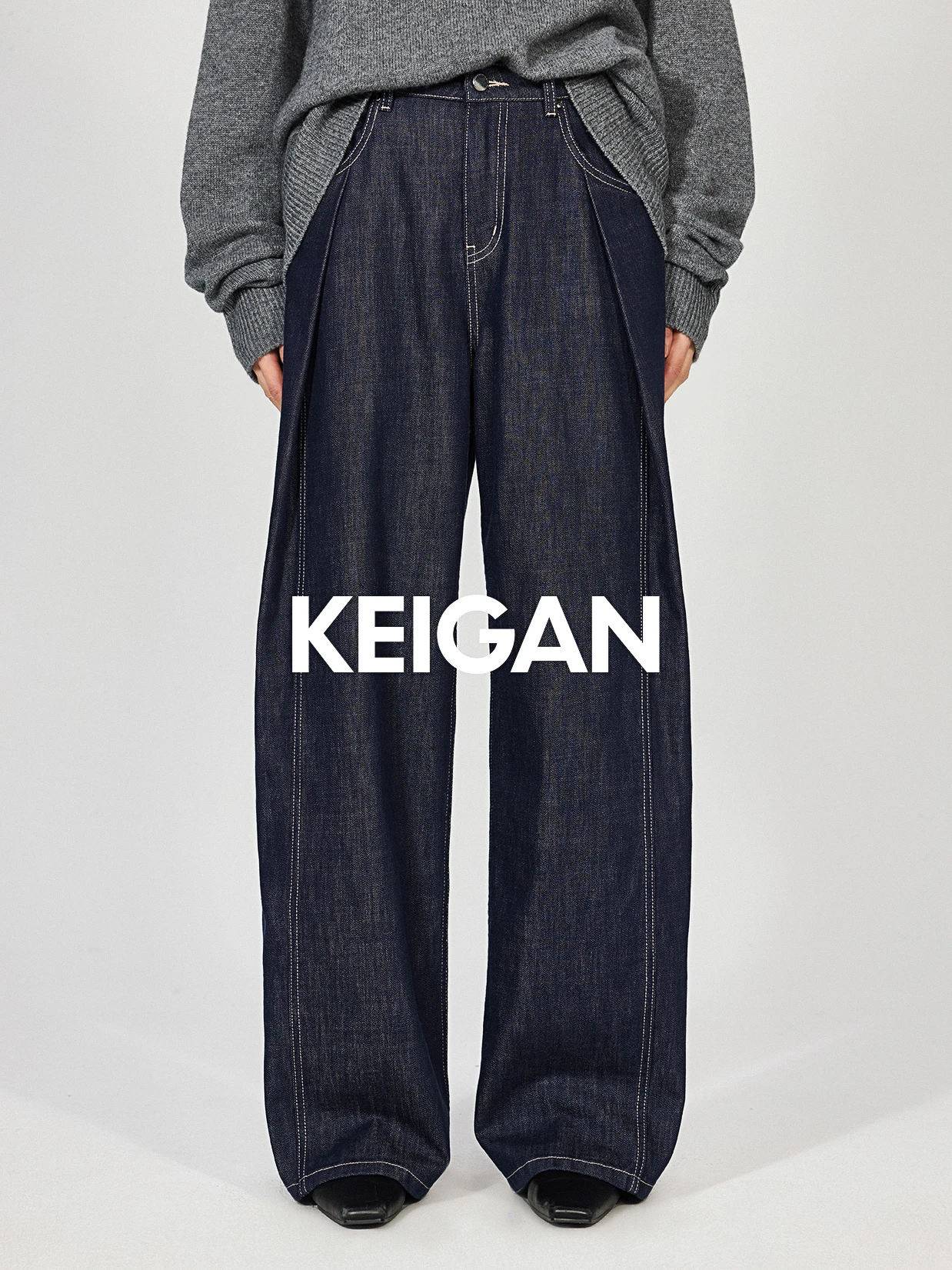 

Невыцветающие оригинальные синие джинсы прямого кроя с принтом «Тысяча бумажных журавлей», модные, шикарные, со средней посадкой, из смесового хлопка