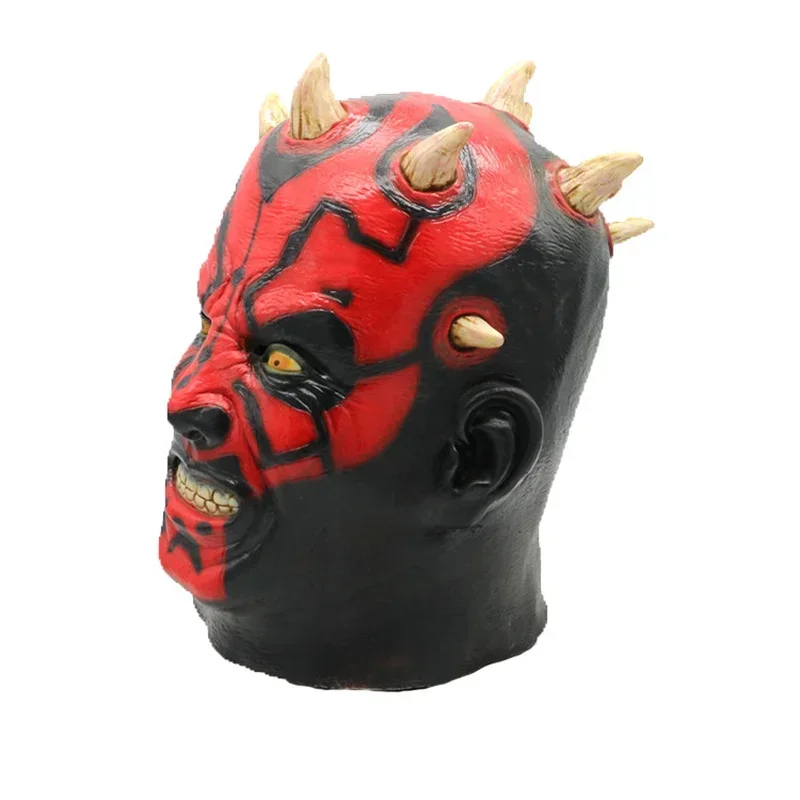 

2025Halloween Cosplay Masker De Fantoomdreiging Darth Maul Kostuum Latex Helm Party Carnaval Rekwisieten Accessoires