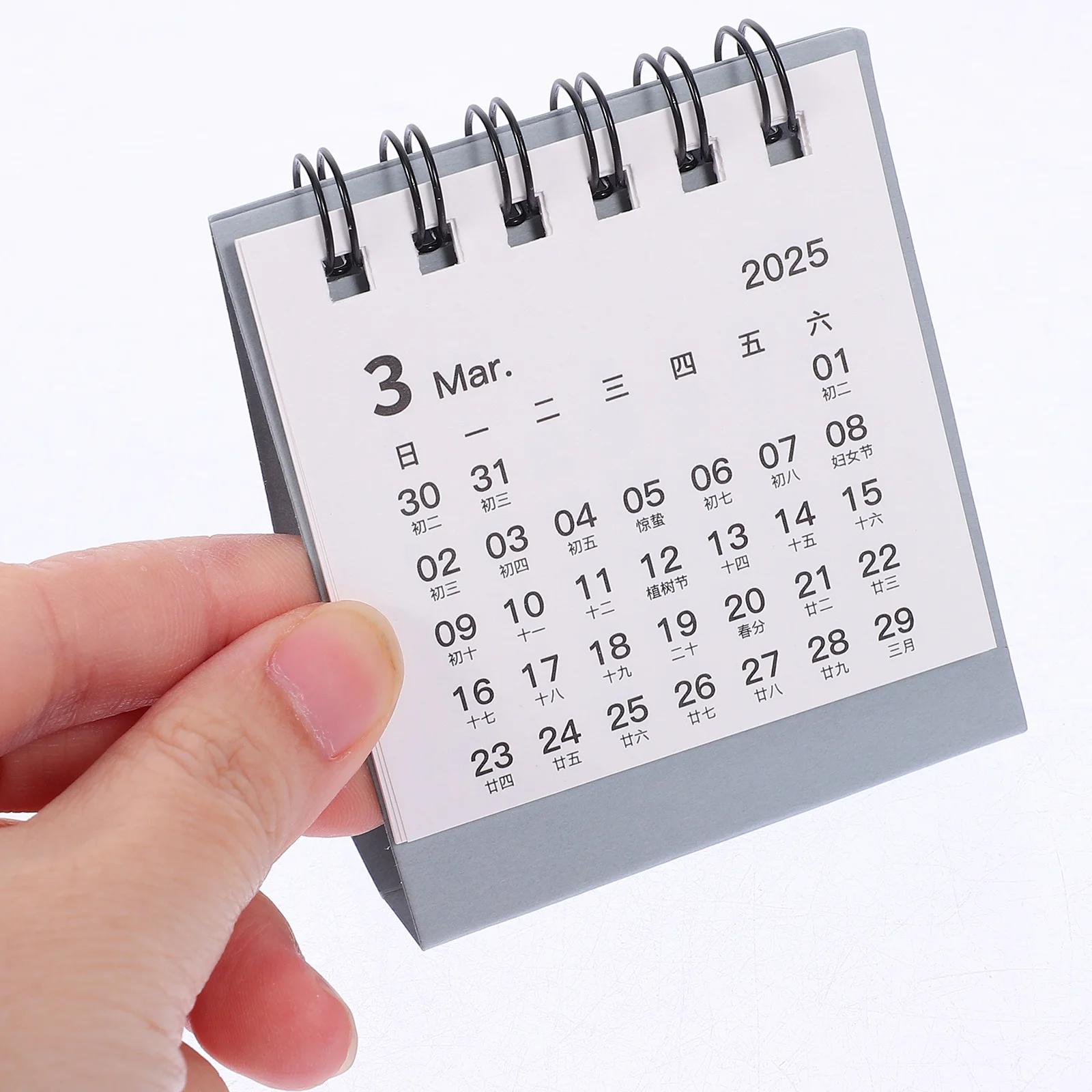 ปฏิทินจีนแบบตั้งโต๊ะสำหรับวางแผนรายวัน ปี 2025 ปฏิทินตั้งโต๊ะดีไซน์สวยงาม