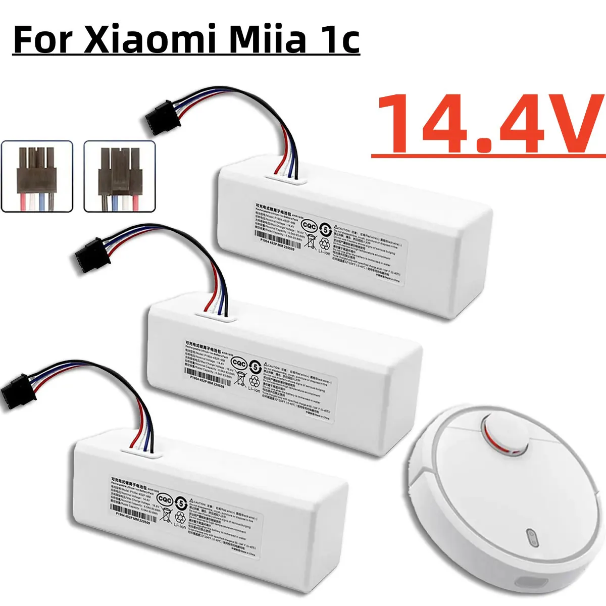 For Mijia sweeping robot vacuum cleaner battery 14.4VSKV4093GLStytj01ZHM Suitable for Xiaomi sweeping robot 1C P1904