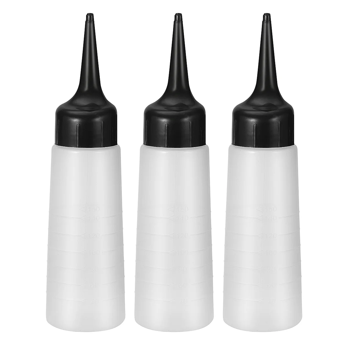 Hair Dye Applicator Bottle for Color Style Tools Refillable Container with Cover