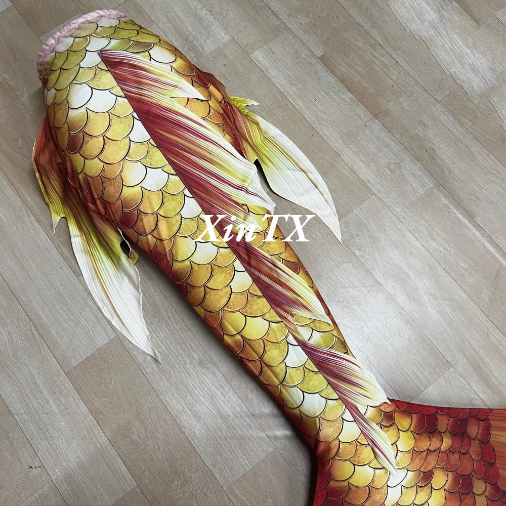 Adult Mermaid Tail Woman Swimwear Fish Scale Bikini Aquarium Swimming Light Thin Stretch Fabric Photo Photography Custom Size