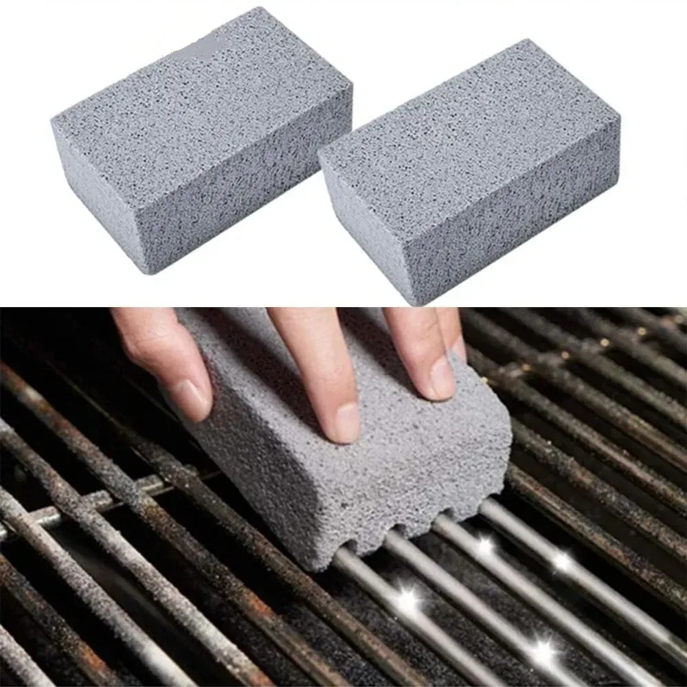 BBQ Grill Cleaning Brick Block Barbecue Cleaning Stone Racks Stains Grease BBQ Tools Outdoor Kitchen Oil Stain Cleaning Brush