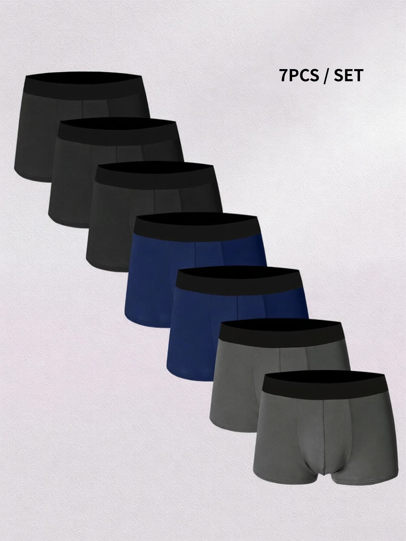 

Набор из 7 шт. мужских трусов-боксеров, разноцветные, мягкие, дышащие, удобные, для дома и повседневной носки
