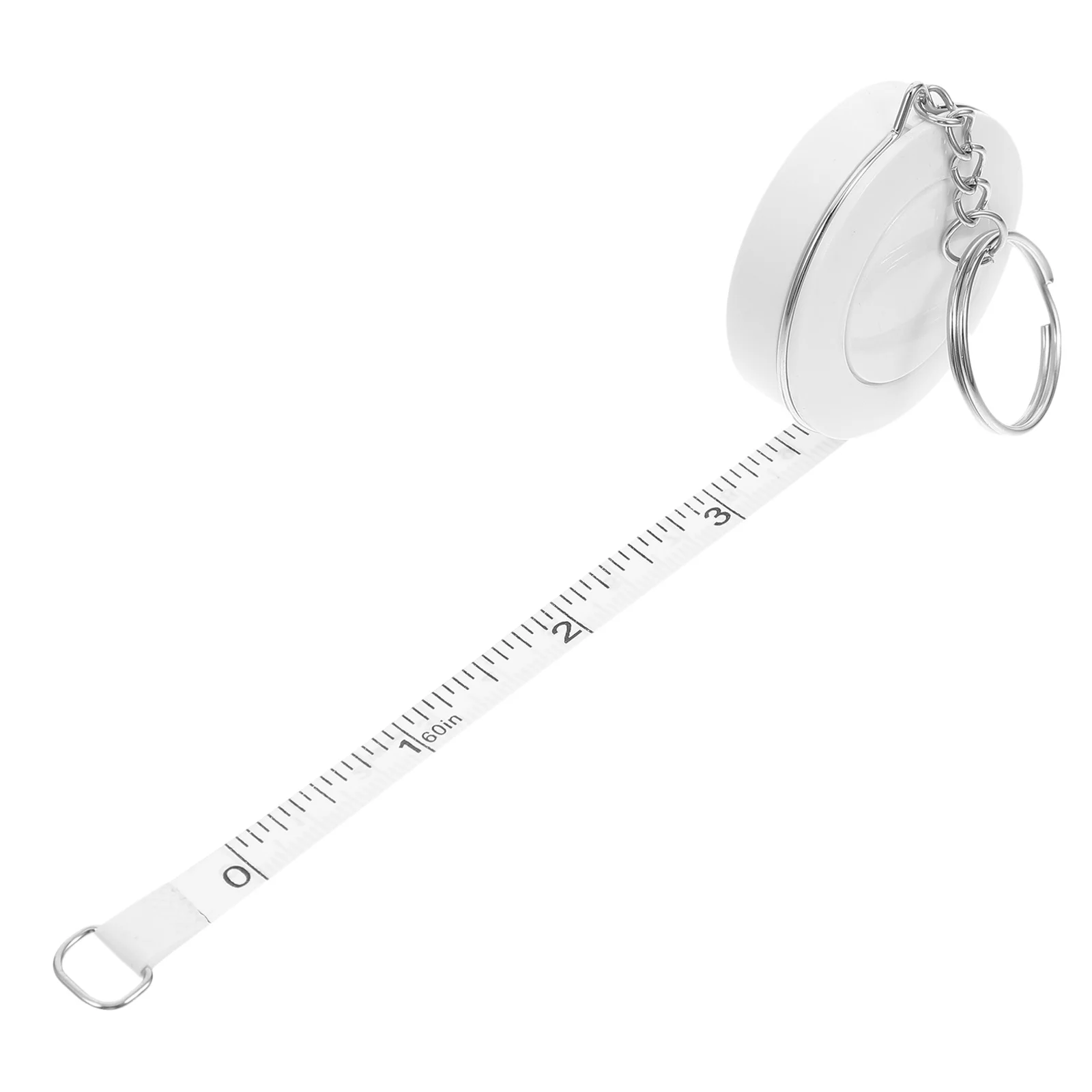 

Cute Small Keychain Measuring Tape Soft Fabric Sewing Accessory Retractable Body Waist Measurement Tool Craft Knitting Crochet