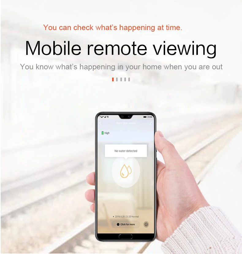 스마트 누수 센서 와이파이 넘침 홍수 누출 경보, 투야 스마트 라이프 앱 원격 모니터와 함께 작동