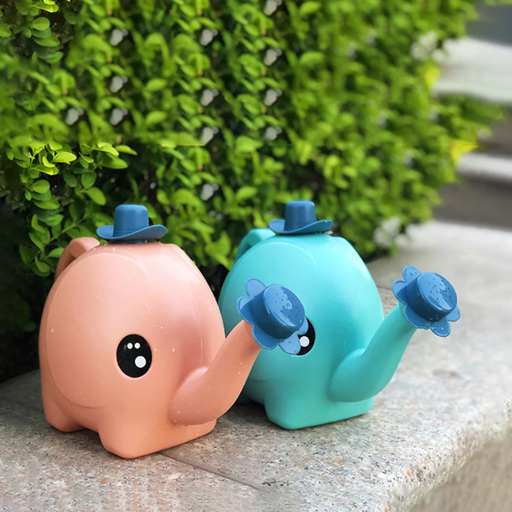 2 قطعة شكل الفيل مسقاة لطيف حلوى حديقة داخلي في الهواء الطلق النباتات زهرة عصاري البلاستيك البستنة غلاية #5