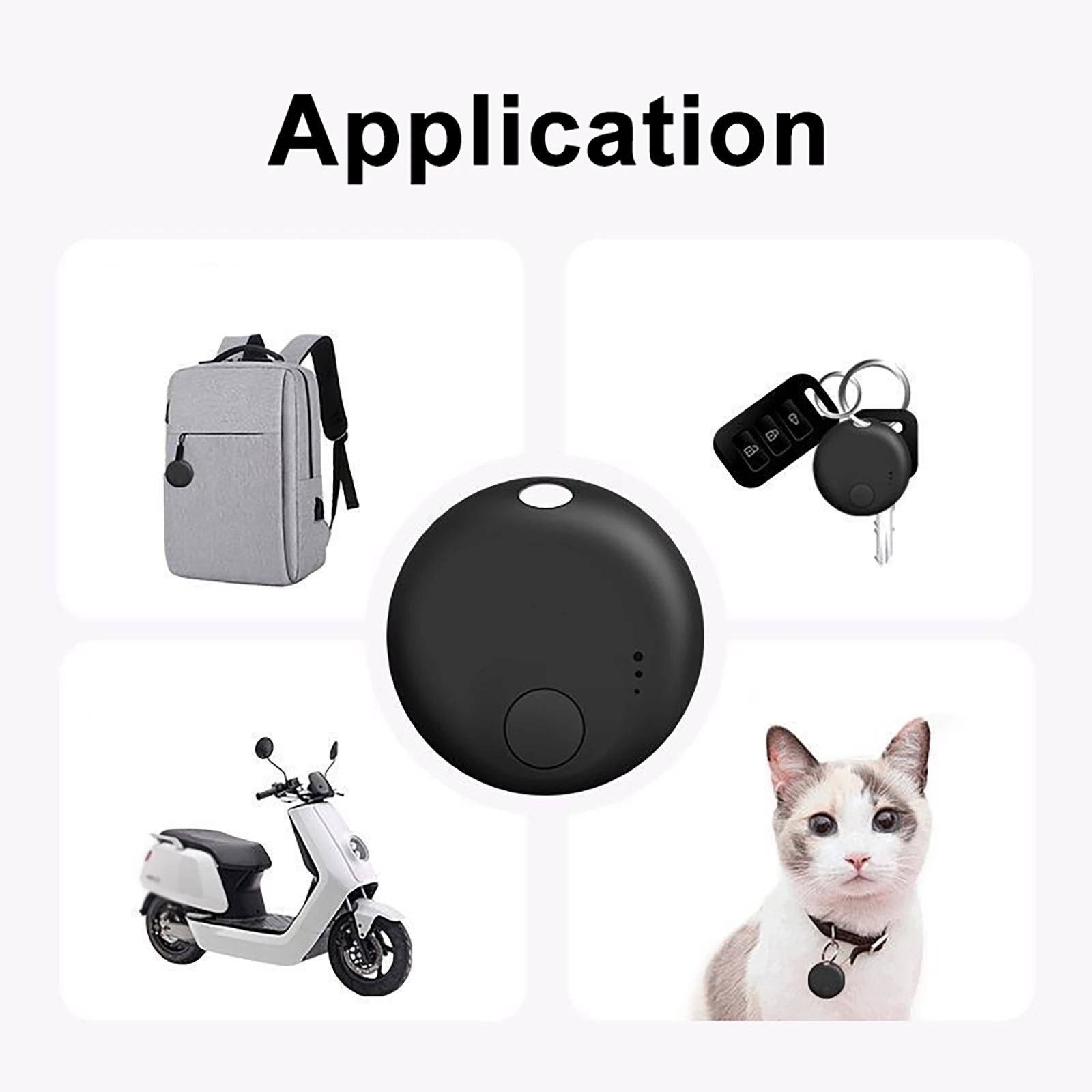 

Умный мини GPS-трекер, портативный GPS-локатор с сигнализацией для устройств Apple, Android, Google, скрытое глобальное отслеживание для кошелька/сумок