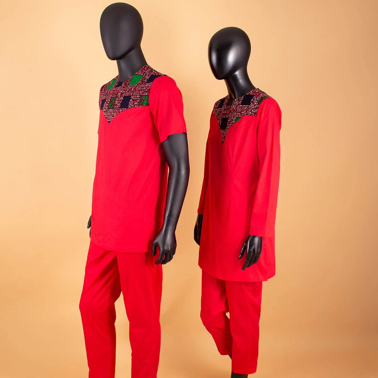 Vêtements Africains pour Couples, Bazin Riche, Vêtements Imprimés Ankara, Assortis aux Tenues pour Hommes, Ensembles Hauts et viser Faits à la Main,