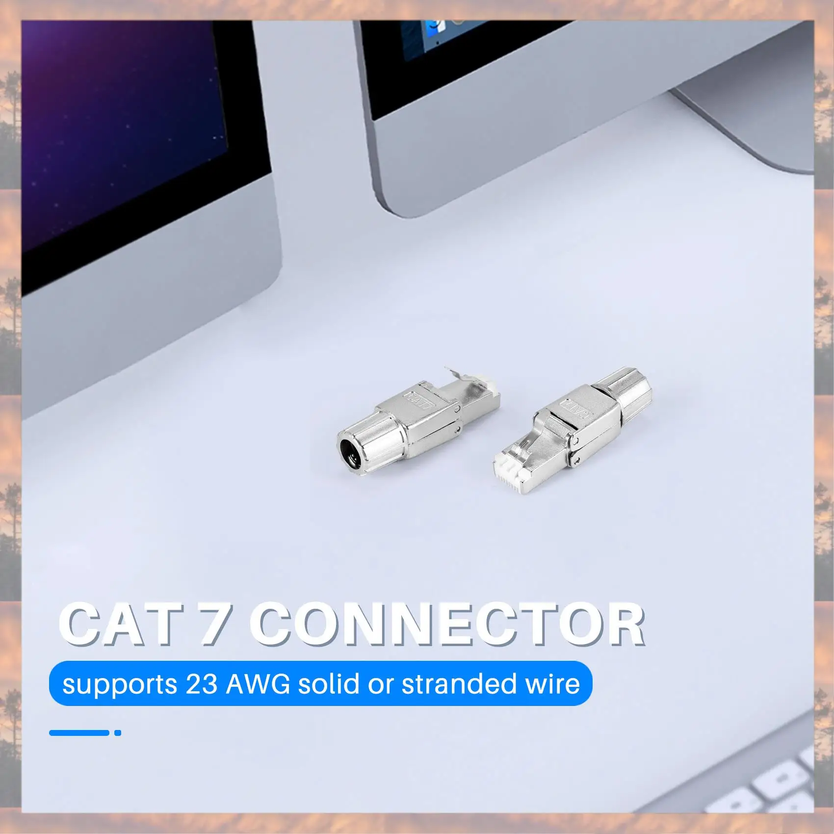 

Разъемы Trend RJ45 Cat7 2025 года, многоразовые экранированные вилки Ethernet без инструментов, интернет-штекер, быстрая установка по эксплуатации