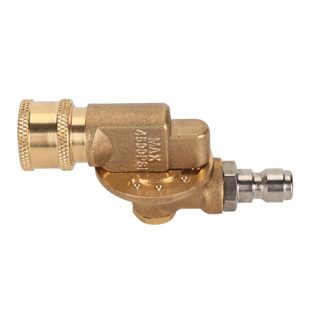 

4500psi Pressure Washer Pivoting Coupler 1/4” Quick Connect 5 Angles 180 Degree Pressure Washer Nozzle Adapter 4500 PSI