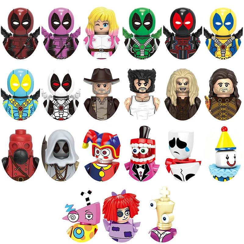 Bloques de Construcción de Héroes y Villanos de Cómics, Figuras de Acción, Ladrillos Estándar, Juguetes Coleccionables, Regalo Ideal