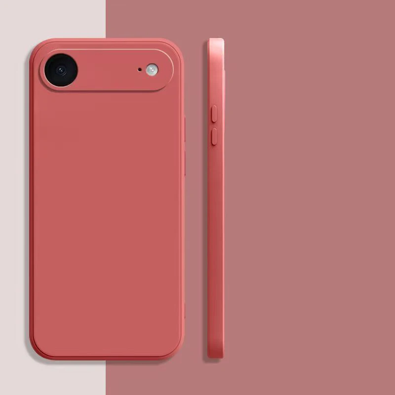 حافظة سيليكون سائلة مربعة فاخرة لهاتف آيفون حافظة هوائية لهاتف آيفون 17 غطاء هوائي آيفون 17 كاميرا هوائية حافظة هاتف واقية