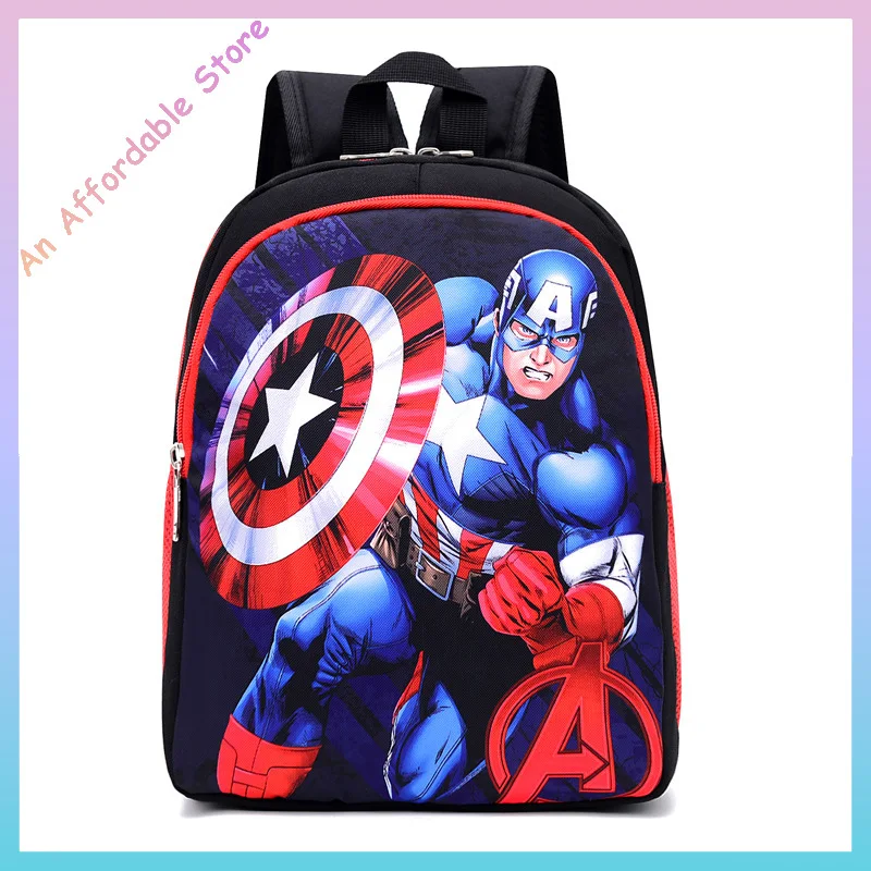 Spider-Man Bag Boys Kindergarten Backpack Large School Bag Cartoon Design First Year Students Double Shoulder Bag Spring Season