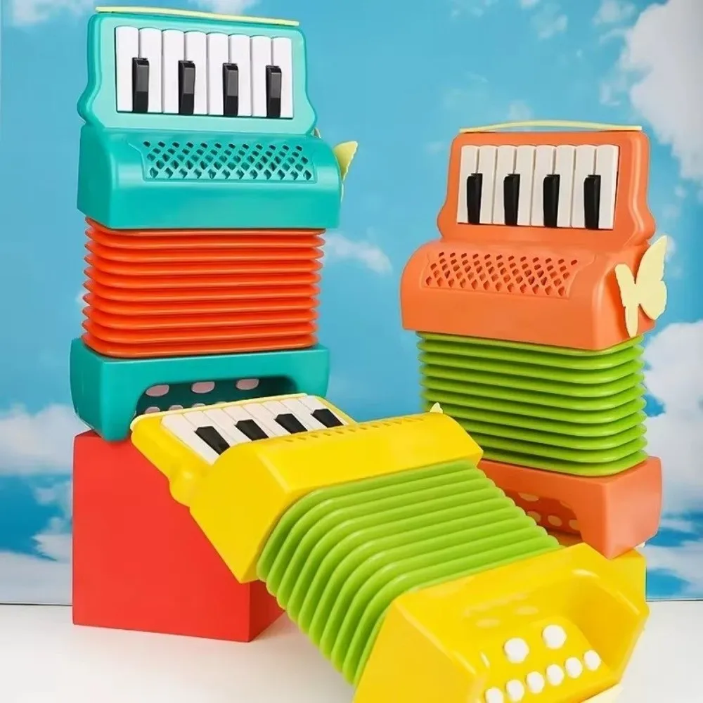 

New 10 Keys 8 Bass Accordion Plastic Kid Musical Instrument Playing Accordion Musical Learning