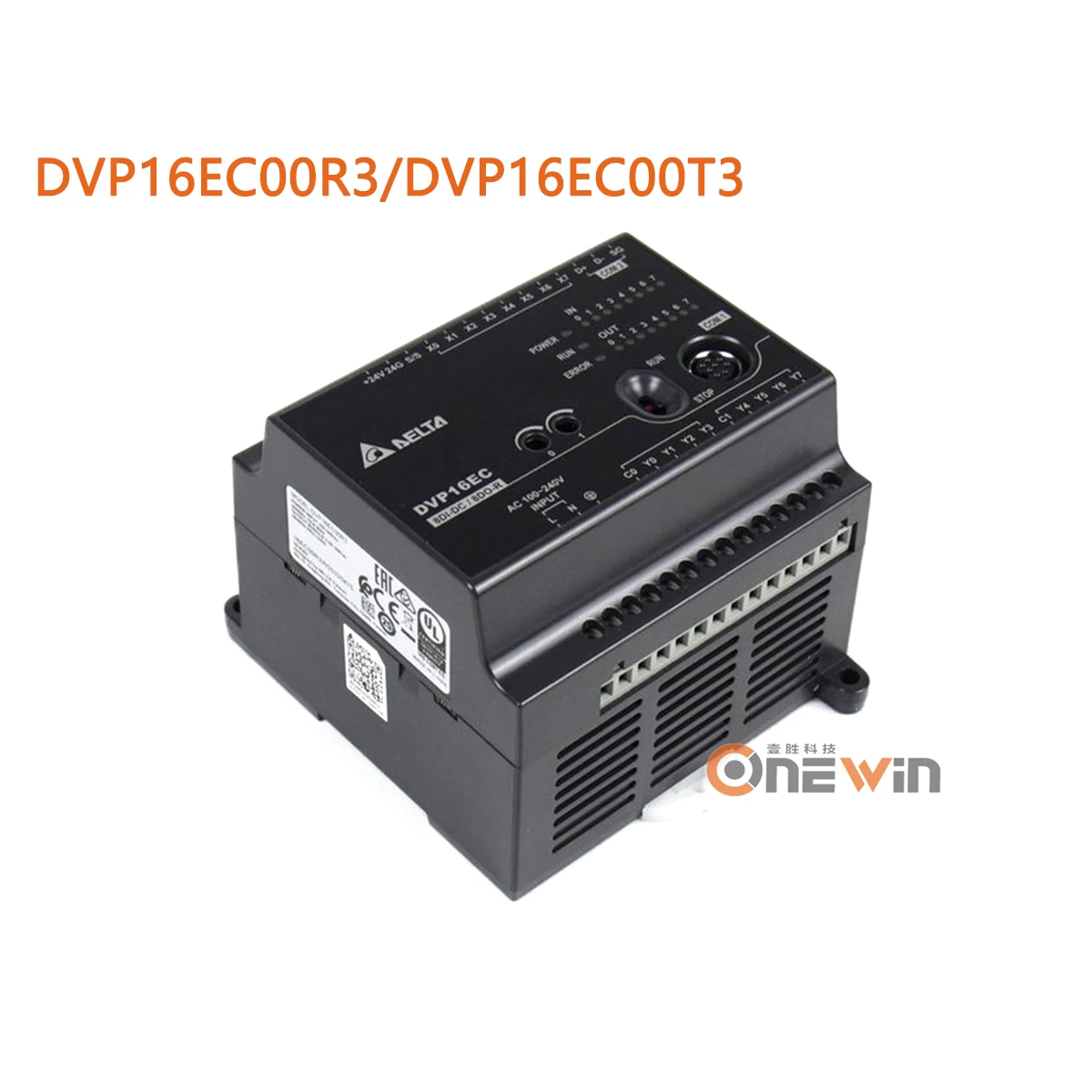 Imagem -02 - Original Delta Plc Controlador Programável Novo Dvp16ec00r3 Dvp16ec00t3