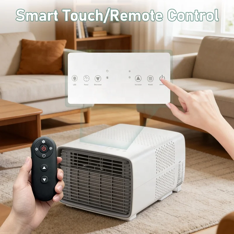 Room Air Conditioning Quiet Remote Control Cooling Only Mini Portable Air Conditioners for Kitchen Cabinet