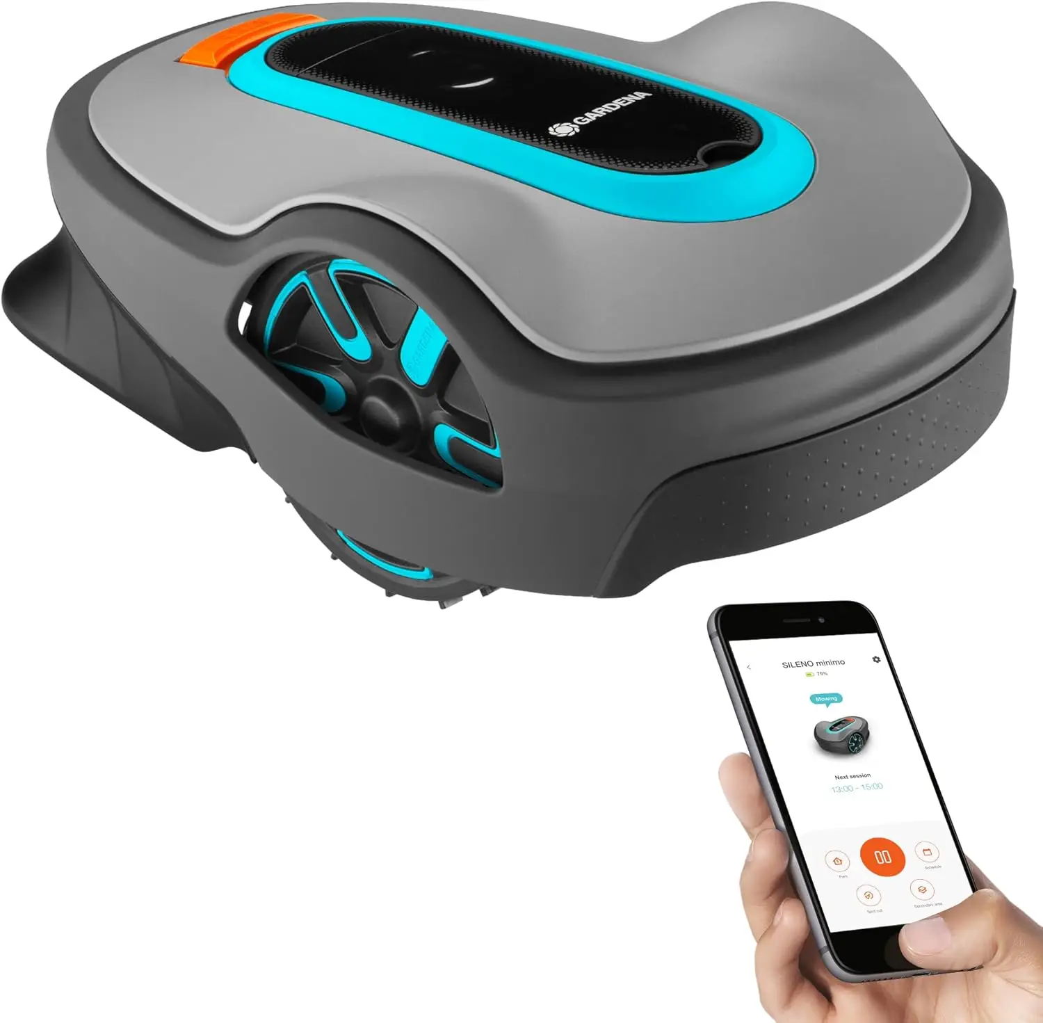 

15101-41 SILENO Life - Automatic Robotic Lawn Mower, with Bluetooth app and Boundary Wire, one of The quietest in its Class, for