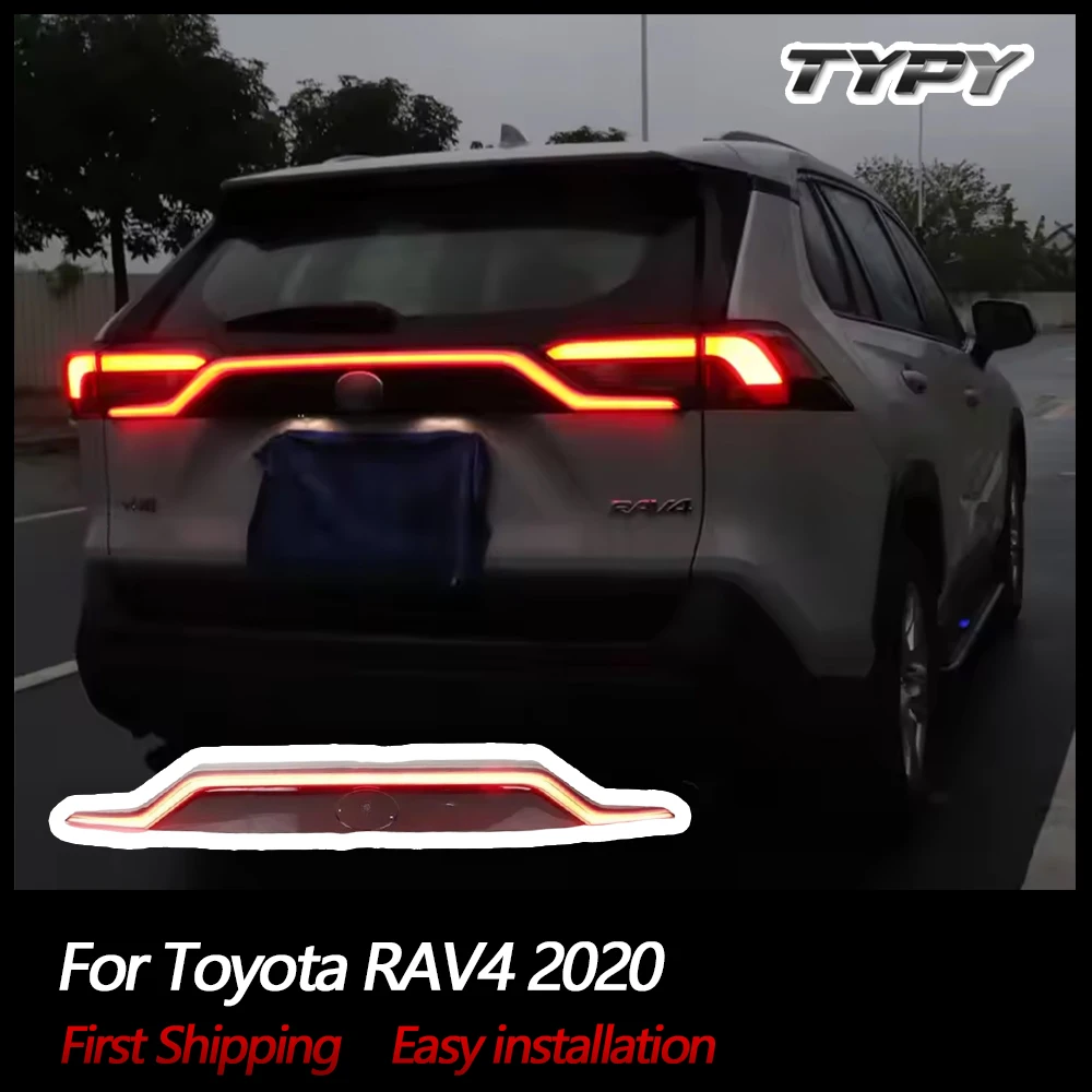 

Car Taillight Modified LED Dynamic Through Tail Lamp Running Lights Brake Lights Turn Signal For Toyota RAV4 2020